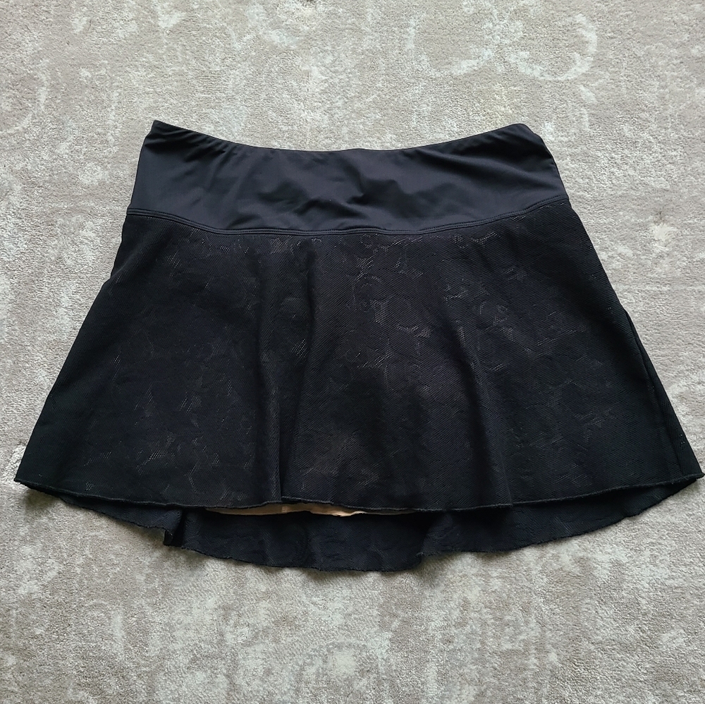 Black lace tennis skirt